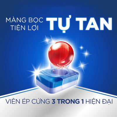 Viên rửa bát Finish All in 1 Max 94 viên - Hương chanh, nhập khẩu chính hãng, dùng cho máy rửa bát