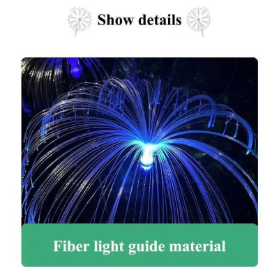 Đèn Sứa Trang Trí Sân Vườn Chuyển Đổi 7 Màu Dùng Năng Lượng Mặt Trời Chống Thấm Nước