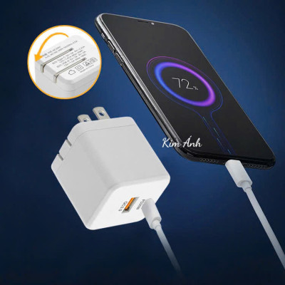 Củ sạc xuất Nhật 20W KFLY ( JHX-AC2061) chứng nhận PSE tiêu chuẩn Nhật Bản, hàng chính hãng