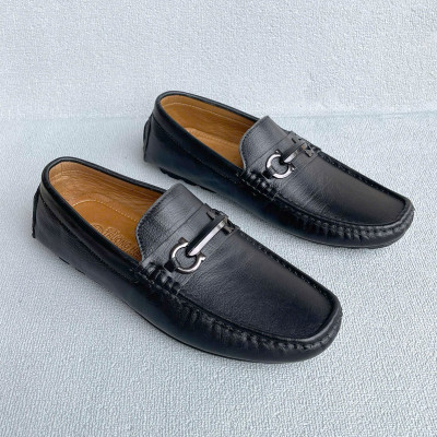 Giày Nam Da Bò Cao Cấp Trường Hải Đế Cao Su GN303 hai màu đen, nâu