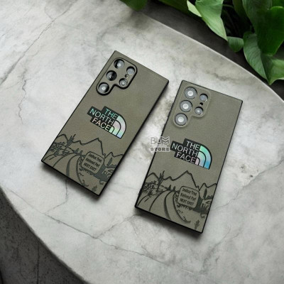 Ốp Lưng Cho Samsung S24 Ultra / S23 Ultra / S22 Ultra TPU Lưng Da Lộn In Lazer NORTH