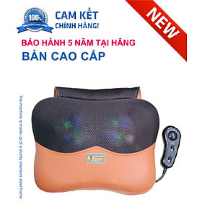 Gối Massage thư giãn hồng ngoại 6 bi  loại mới 