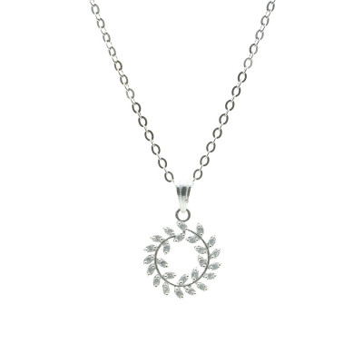 Dây Và Mặt Dây Chuyền Nữ - Vòng Nguyệt Quế - ( Hàng Chính Hãng ) Bạc Hiểu Minh DMD445