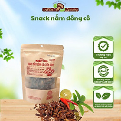 Snack Nấm Đông Cô Chiên Giòn Lý Tưởng 50g, Sản Phẩm Đạt Chứng Nhận OCOP 3 Sao Của Thành Phố Hà Nội