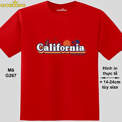 Carlifornia, mã G267. Hãy tỏa sáng như kim cương, qua chiếc áo thun Goking siêu hot cho nam nữ trẻ em, áo phông cặp đôi, gia đình, đội nhóm