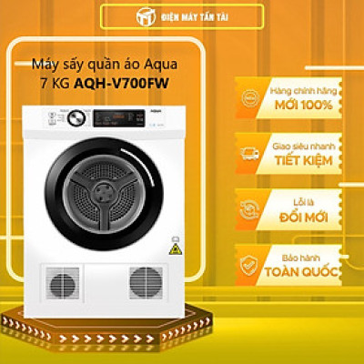 Máy sấy Aqua 7.0kg AQH-V700FW - Hàng chính hãng (chỉ giao HCM)