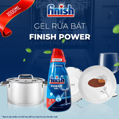 Gel rửa bát Finish All in 1 Max 1000ml