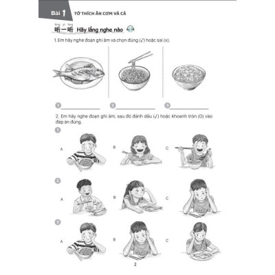 Sách - Giáo Trình Tiếng Trung Trẻ Em - Xin Chào Tiếng Trung - Giáo Trình + SBT Tập 2 - Combo 2 Cuốn - MCBooks