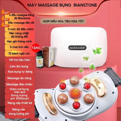 Máy Massage Kết Hợp Làm Nóng Hồng Ngoại Giúp Điều Hòa Hệ Tiêu Hóa, tan Mỡ Bụng Kết Hợp Xoa Bóp Cổ Vai Gáy