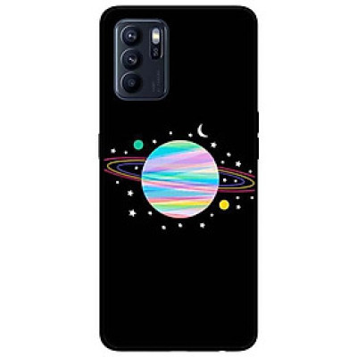 Ốp lưng dành cho Oppo Reno 6 - Reno 6 Z mẫu Vệ Tinh Nền Đen