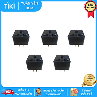 Bộ 5 Ổ cắm nối đa năng chân cắm dẹp LIOA