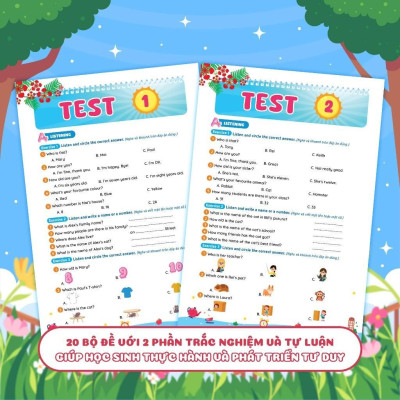 Sách - Phiếu Ôn Hè Tiếng Anh Lớp 3 - Megabook