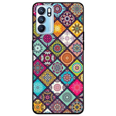 Ốp lưng dành cho Oppo Reno 6 - Reno 6 Z mẫu Họa Tiết Ô Vuông