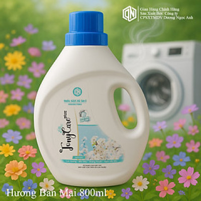 Nước giặt Tonycare 800ml – Hương Ban Mai sạch sâu, hương thơm tươi mát, an toàn cho da – Chính hãng Tonycare