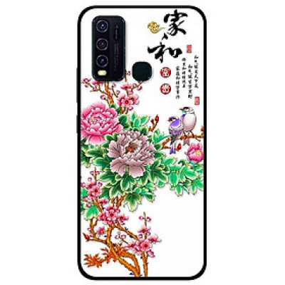 Ốp lưng dành cho Vivo Y30 mẫu Hoa Mẫu Đơn