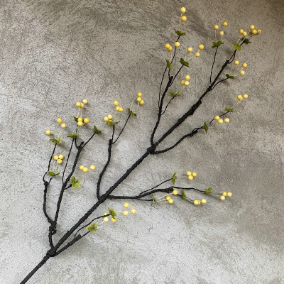Cành cổ sơ ri trang trí cắm điểm - dài 100cm gồm 6 nhánh - Cây giả, hoa lụa trang trí nhà cửa