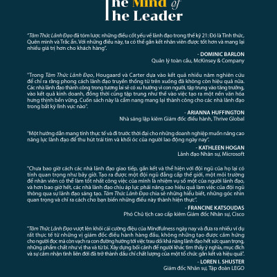 TÂM THỨC LÃNH ĐẠO (The Mind of The Leader) - Rasmus Hougaard, Jacqueline Carter - Hoàng Mạnh Hải dịch - (bìa cứng)