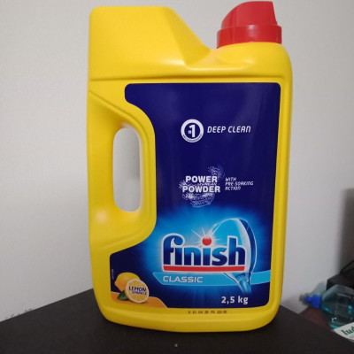 Bột rửa bát Finish 2.5 kg không mùi dùng cho máy rửa bát