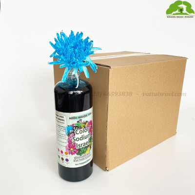 Màu Nhuộm Hoa Tươi Cắt Cành Công Nghệ Israel The Color Sodium (Chai 1 lít) là chế phẩm sinh học an toàn dùng đổi màu hoa tươi tại nhà và shop hoa