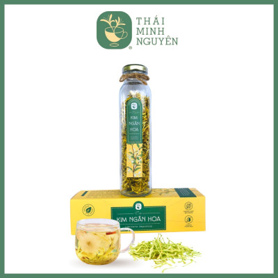 TRÀ KIM NGÂN HOA (100% NỤ HOA) CHAI 30G - THÁI MINH NGUYÊN