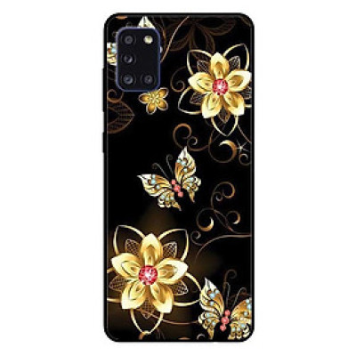 Ốp lưng dành cho Samsung A31 mẫu Bướm Hoa Vàng