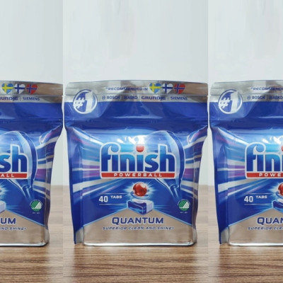 Combo 120 Viên finish quantum gồm 3 túi 40 viên finish quantum dùng cho máy rửa bát