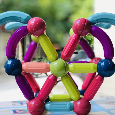 Đồ Chơi Xếp Hình Nam Châm 64 chi tiết, Magnetic Stick