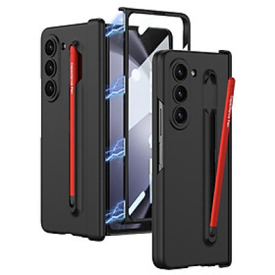 Ốp Lưng Cho Galaxy Z FOLD 6 Có Bản Lề Bảo Vệ , Kèm Bút Và Kính Cường Lực Mặt Trước - BUM STORE GALAXY CASE