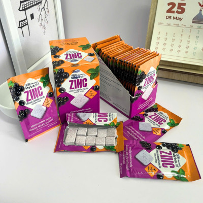 Kẹo Ngậm Mybacin Zinc Plus - Gói 9,4g (10 Viên) - Hàng Nhập Khẩu Thái Lan