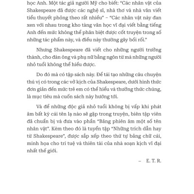 Những Tuyệt Tác Của Shakespeare - Tuyển Tập 20 Vở Kịch Được Chuyển Thể Thành Truyện Cho Thiếu Nhi