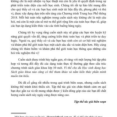 Phương Pháp Giải Các Dạng Toán Thực Tế 10 (Tài Liệu Dùng Chung Cho Các Bộ Sách) - KV