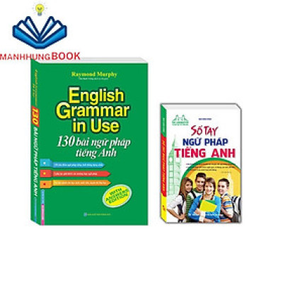 Sách - Combo 2 cuốn 130 bài ngữ pháp tiếng Anh (tái bản) - có màu + Sổ tay ngữ pháp tiếng anh