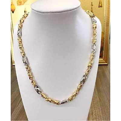 Dây Chuyền Nam Không Gỉ Titan Mẫu 2020 Mạ Vàng 18K + TẶNG LÁ BỒ ĐỀ MAY MẮN TÀI LỘC ĐỂ VÍ ĐIỆN THOẠI