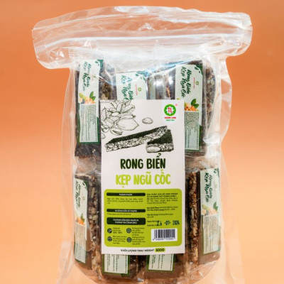 Bánh Rong Biển Kẹp Hạt Dinh Dưỡng Bánh Ăn Kiêng Thành Long Đồ Ăn Vặt Túi 200g/500g