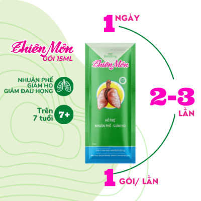 Thiên Môn Dược Bình Đông dạng gói 15ml - Giảm ho nhanh chóng, Bổ phổi thật hay