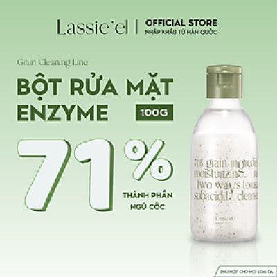 Bột rửa mặt và tẩy tế bào chết hằng ngày enzyme Lassie