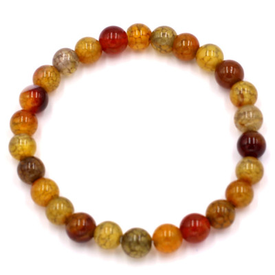 Chuỗi tay đá vân rồng 6 ly 26 hạt