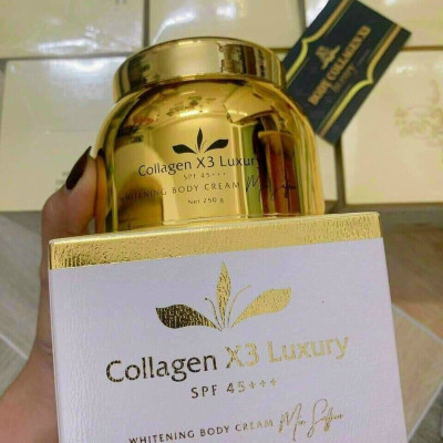 Combo Kem Body Collagen X3 Luxury + Tắm Trắng Mix Saffron + Kích Trắng Da Toàn Thân X3