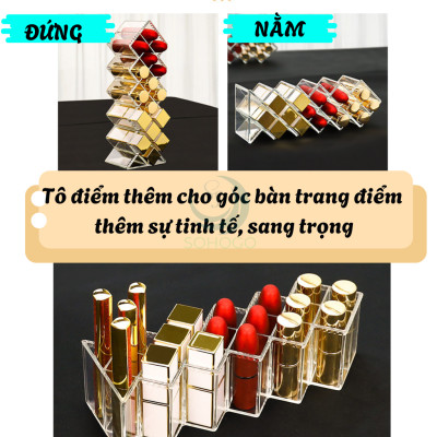 Khay Đựng Son 18–26 Ô Tiện Lợi Kệ Đựng Son 18–26 Ngăn Cao Cấp Khay Đựng Son Trang Điểm Đa Năng 18–26 Ô  Khay Son Cao Cấp 18–26 Ô – Gọn Gàng, Tinh Tế Khay Trang Điểm Đựng Son 18–26 Ô Acrylic Trong Suốt Hộp Đựng Son Handmade 18–26 Ngăn – Đẳng Cấp Makeup