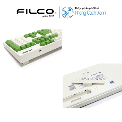 Bàn phím cơ Filco Majestouch Convertible 3X Matcha - Fullsize - Hàng Chính Hãng