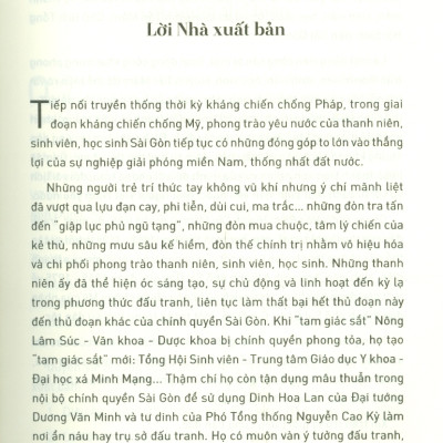 CHÚNG TA ĐÒI HÒA BÌNH - Huỳnh Tấn Mẫm Và Phong Trào Yêu Nước, Của Thanh Niên, Sinh Viên, Học Sinh Sài Gòn, 1969 - 1975