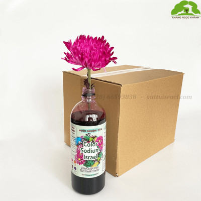 Màu Nhuộm Hoa Tươi Cắt Cành Công Nghệ Israel The Color Sodium (Chai 1 lít) là chế phẩm sinh học an toàn dùng đổi màu hoa tươi tại nhà và shop hoa
