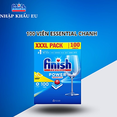 Combo viên rửa chén bát finish all in 1 hộp 90 viên + muối rửa ly finish 1,5kg + nước làm bóng finish 1150ml