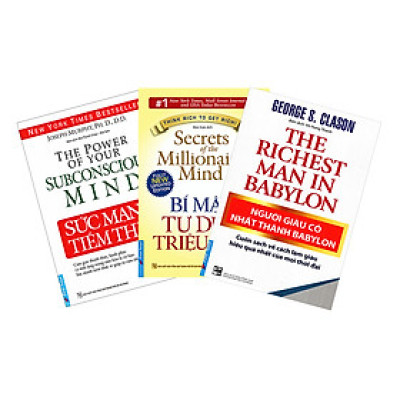 Combo 3 Cuốn Sức Mạnh Tiềm Thức - Bí Mật Tư Duy Triệu Phú - Người Giàu Có Nhất Thành Babylon (Tái Bản)