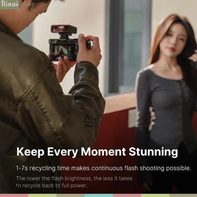 Ulanzi F12 - Đèn Flash Mini Đế Gắn Hotshoe Dành Cho Máy Ảnh So.ny, Ca.non, Ni.kon, Pa.nasonic, Oly.mpus, Fu.jifilm- hàng chính hãng