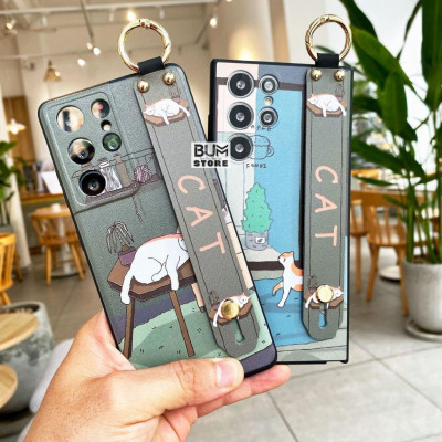 Ốp Lưng Cho Galaxy S23 Ultra / S23 Plus / S22 ULTRA / S22 PLUS / S21 Ultra / S21 Plus / Note 20 Ultra / Note 20 / S21 FE Hình Mèo In Sần
