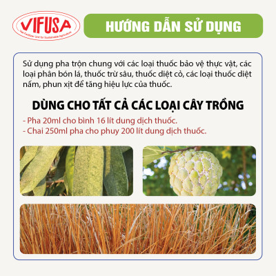 VIF-STRENGHT - Chất phụ trợ nông nghiệp Tăng hiệu lực chai 250ml