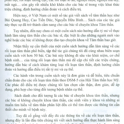 Thực Hành Lâm Sàng Tâm Thần Học - PGS.TS. Bùi Quang Huy chủ biên