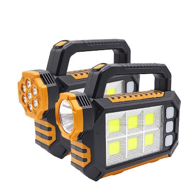 Đèn Pin Sạc Cầm Tay 3 Chế Độ Sáng Tiện Lợi Có Thêm Sạc Qua Tấm Pin Năng Lượng Mặt Trời