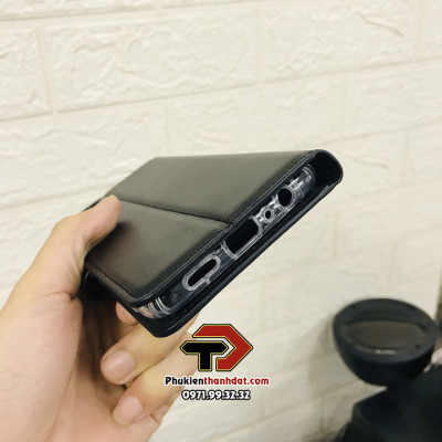 Bao da dạng ví dành cho OPPO Reno4 4G Việt Nam chính hãng Hanman có quai cài - Hàng chính hãng